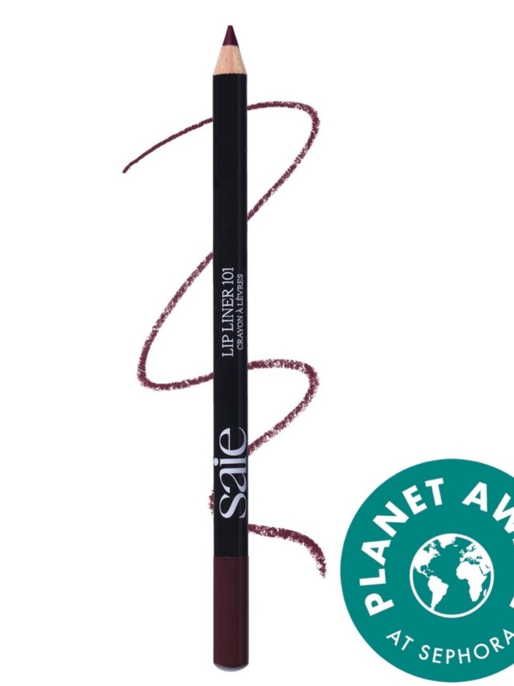 Saie Lip Liner 101 — Bite (Deep Berry Plum)